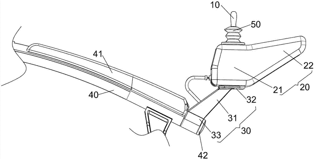 一种轮椅车单手操控台的制作方法