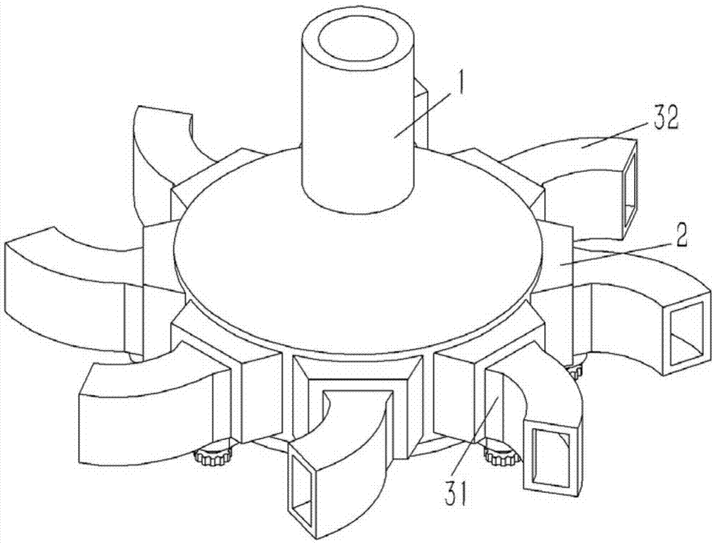 一种结构改进的邻氟苯胺精馏塔用进料喷口的制作方法