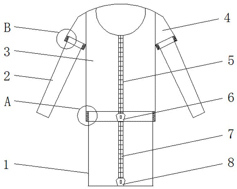 一种易拆卸的衣服的制作方法