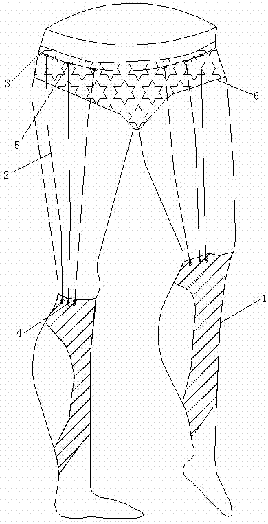 护膝弹力架的制作方法