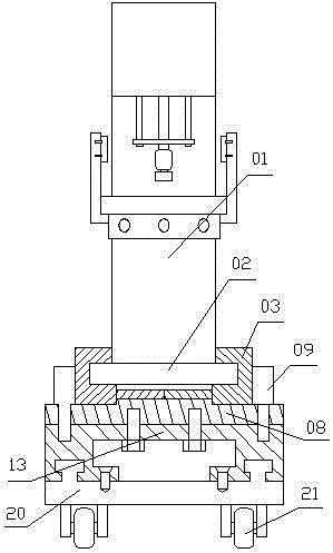 稀土永磁发电机转子装配机底座的制作方法