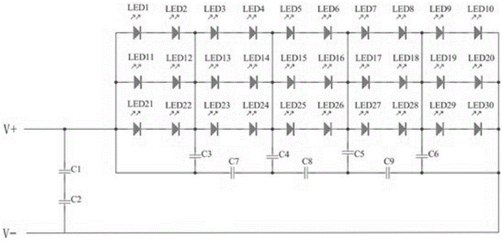一种LED光源模块的防雷电路的制作方法