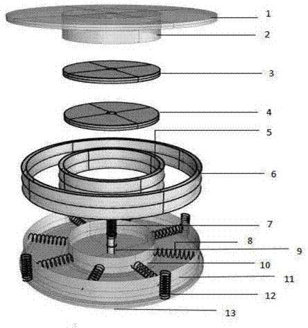 一种永磁铁与弹簧组合的三维隔震支座的制作方法