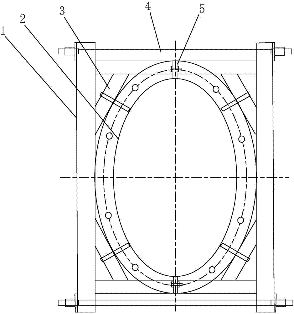 一种椭圆柱模板的制作方法