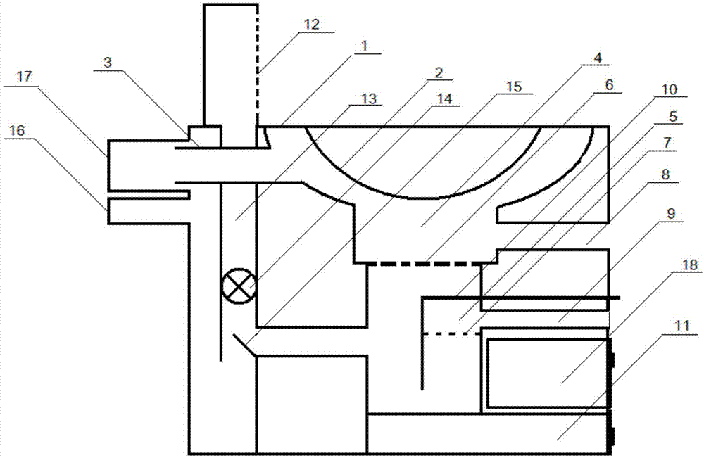 具有部分油烟回灶体的炉灶的制作方法