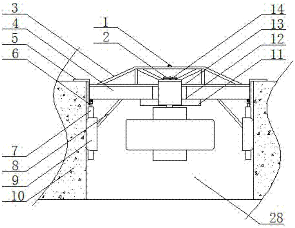 一种拱形式平衡梁结构的基坑用支撑架的制作方法