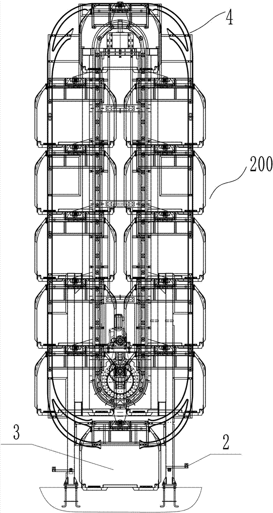 一种旋转式垂直循环机械停车设备的制作方法