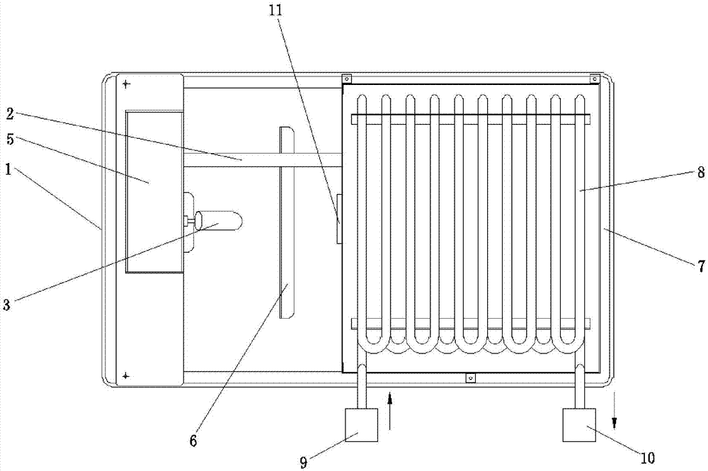 冰柜压缩机高压气体加热蒸发装置的制作方法