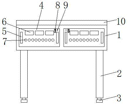 一种电源箱体测试台的制作方法