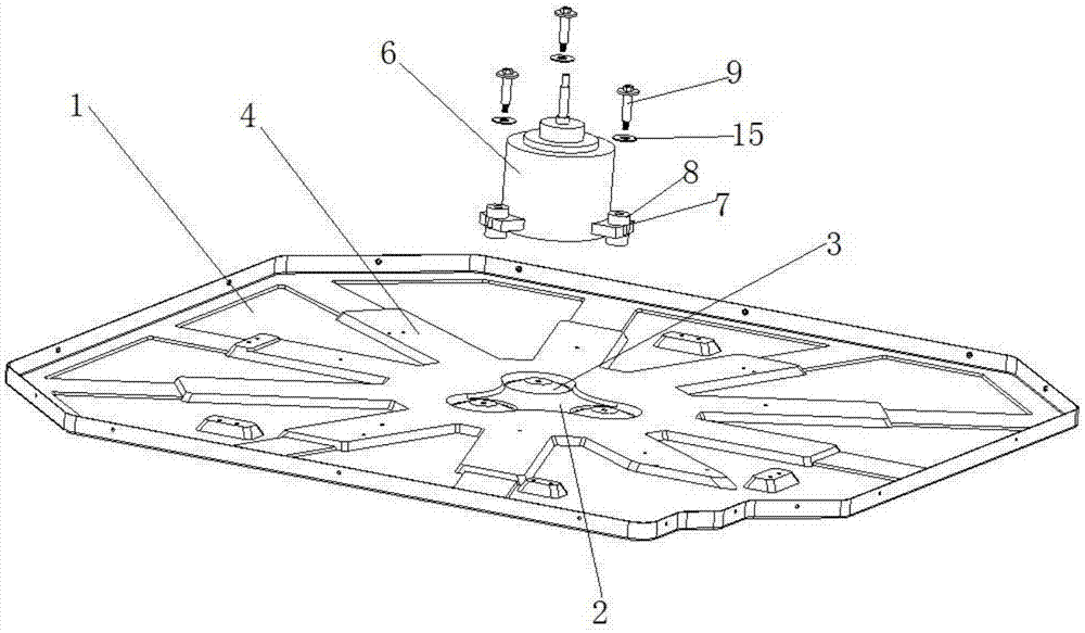 一种嵌入式空调电机安装结构及空调器的制作方法