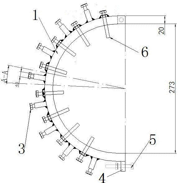 一种管道对口用夹具的制作方法