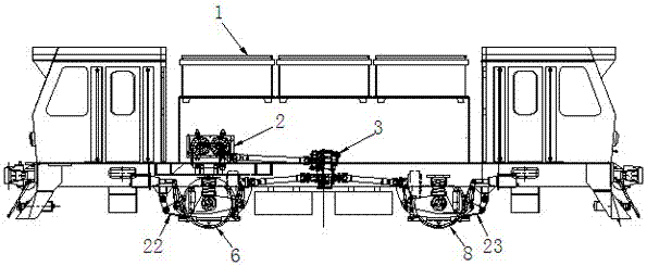 一种机车的动力传输结构及无燃料绿色动力机车的制作
