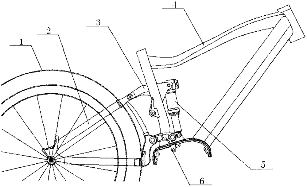 一种自行车后轮浮动机构的制作方法