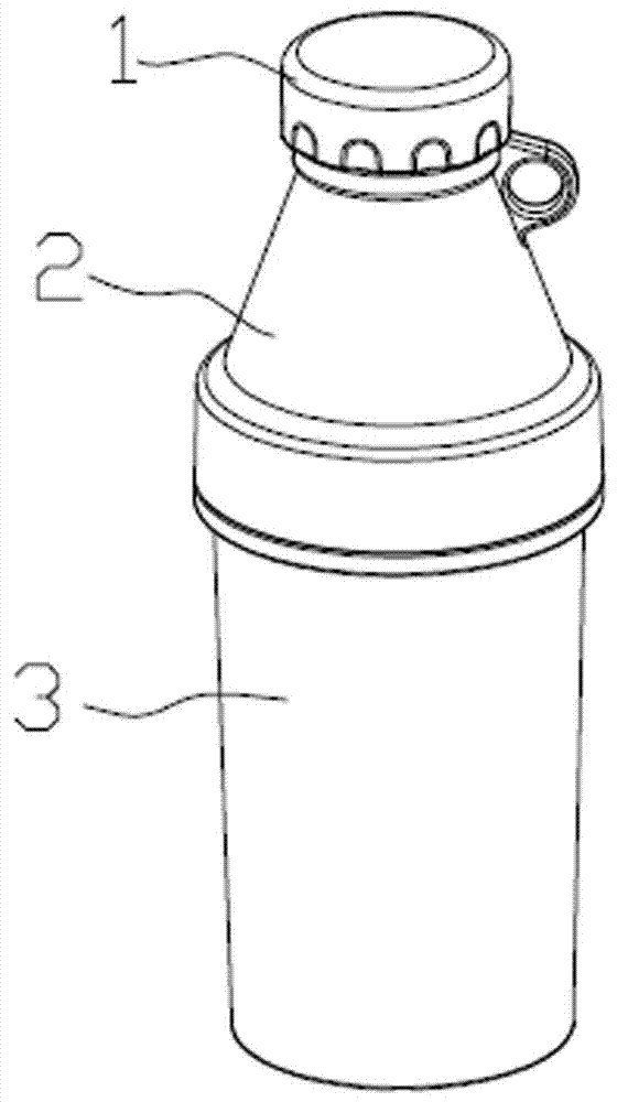 一种组合式水瓶的制作方法