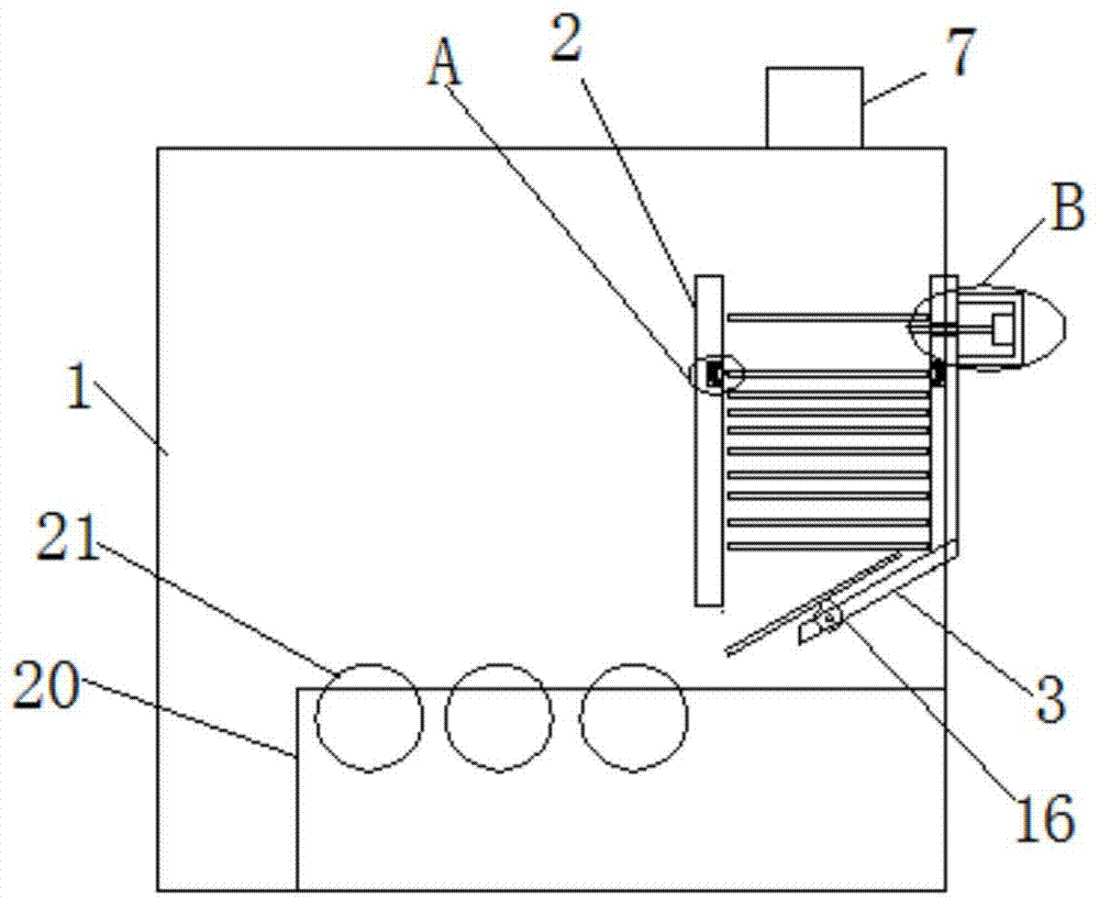 一种瓦楞纸板水性印刷开槽模切机的送纸装置的制作方法