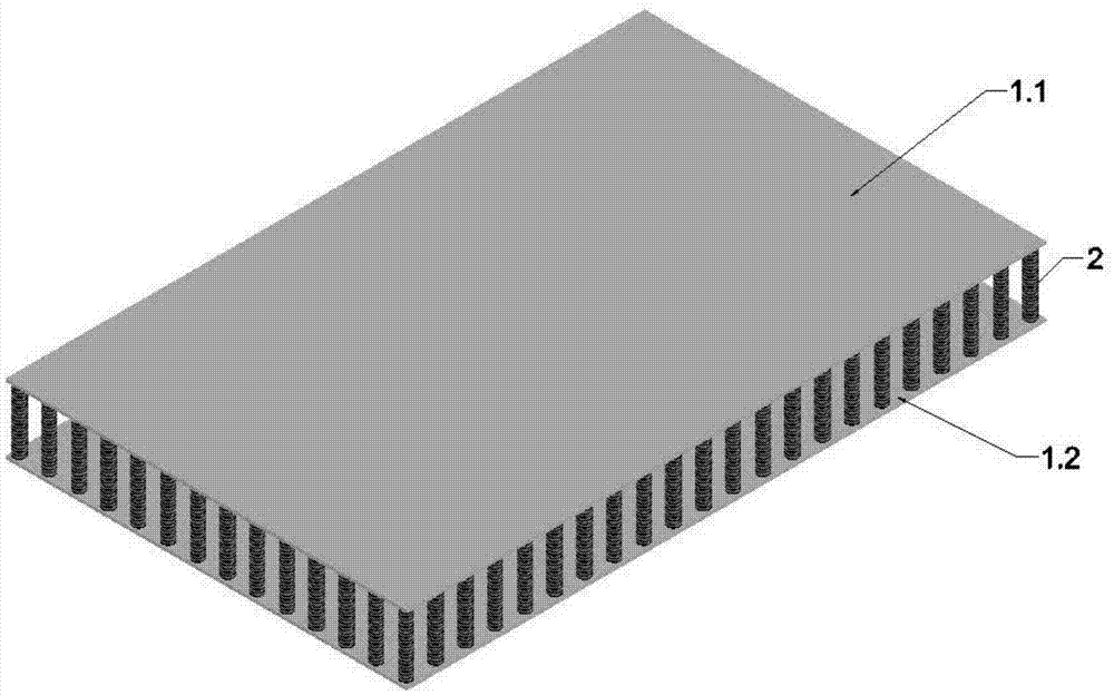 一种周期复合结构夹芯板的制作方法