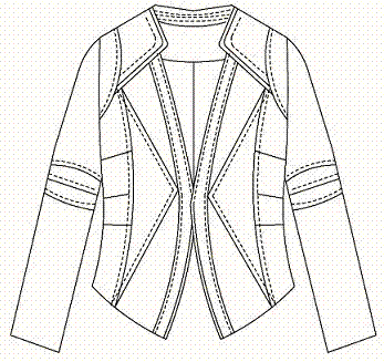 女式拼块夹克的制衣方法与流程