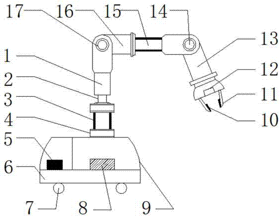一种工件分拣机器人手臂装置的制作方法