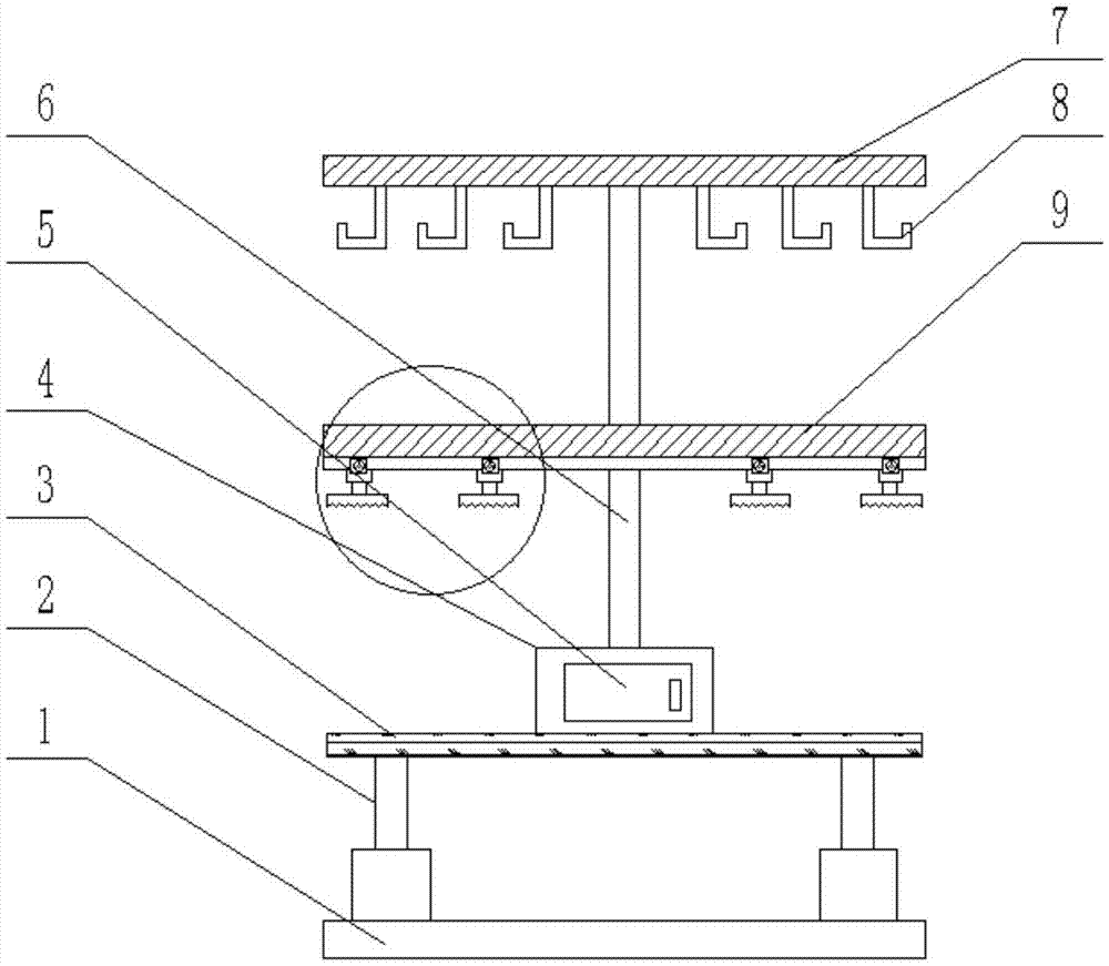 一种车内外踏板加工用涂装挂具的制作方法