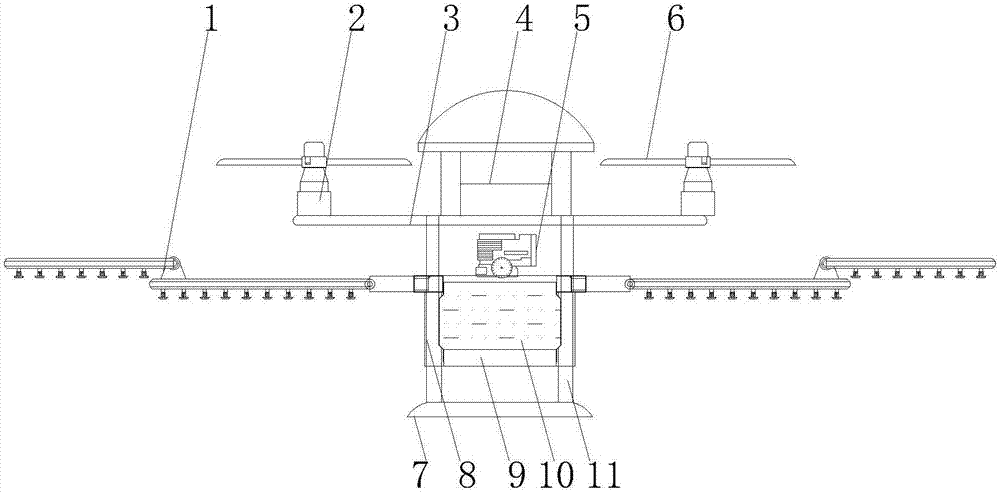 一种园林防护用无人机喷药装置的制作方法