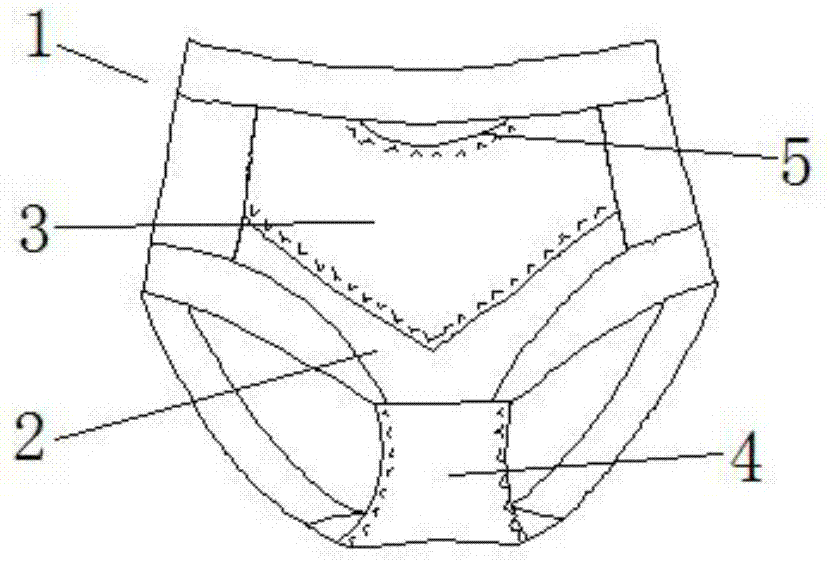 一种保健小内裤的制作方法