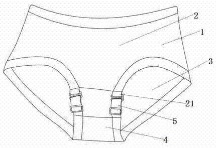 一种裆部具有弹性连接带且松紧可调节的内裤的制作方法