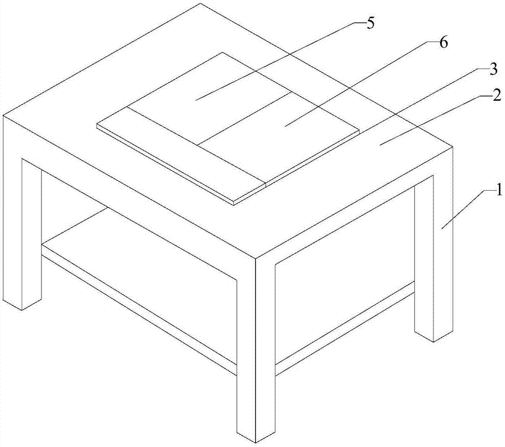 一种具有书托结构的书桌的制作方法