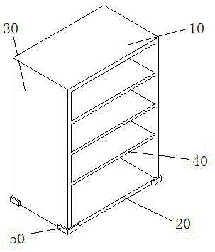 一种绿色环保的书柜的制作方法