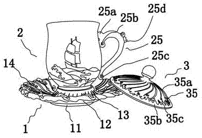 一种陶瓷杯套件的制作方法