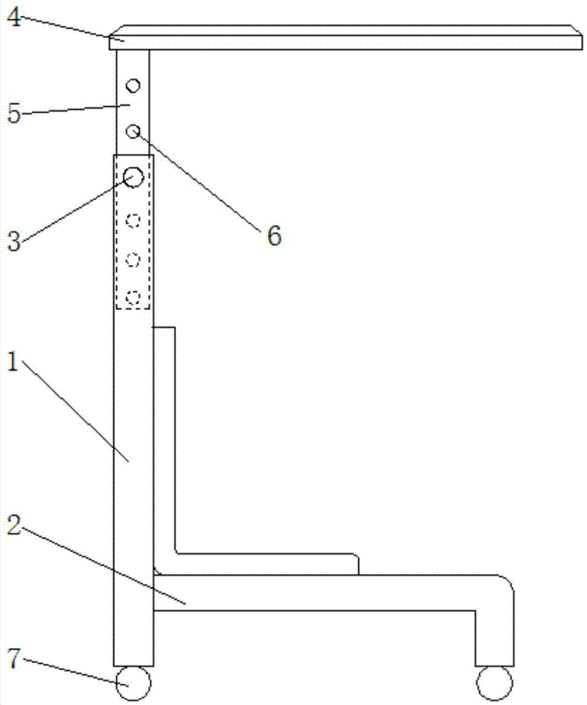 超声介入专用高度可调节的手术头架的制作方法