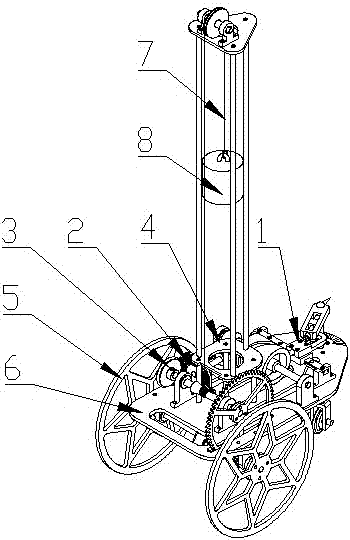 一种可调节式S字形轨迹无碳小车的制作方法