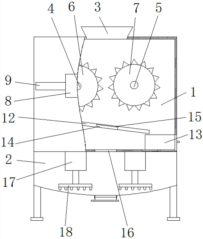 一种煤矿加工用碾碎装置的制作方法