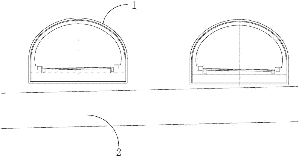 近接隧道双层二衬结合梁板结构多台阶施工方法与流程