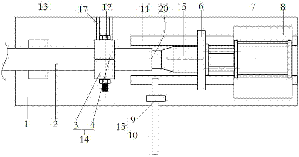 一种椭圆形换热管的管口复圆装置的制作方法