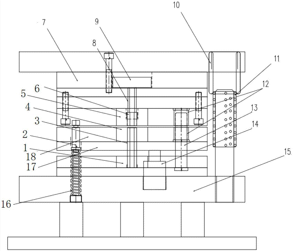 一种可冲压多种卡扣的共模模具的制作方法