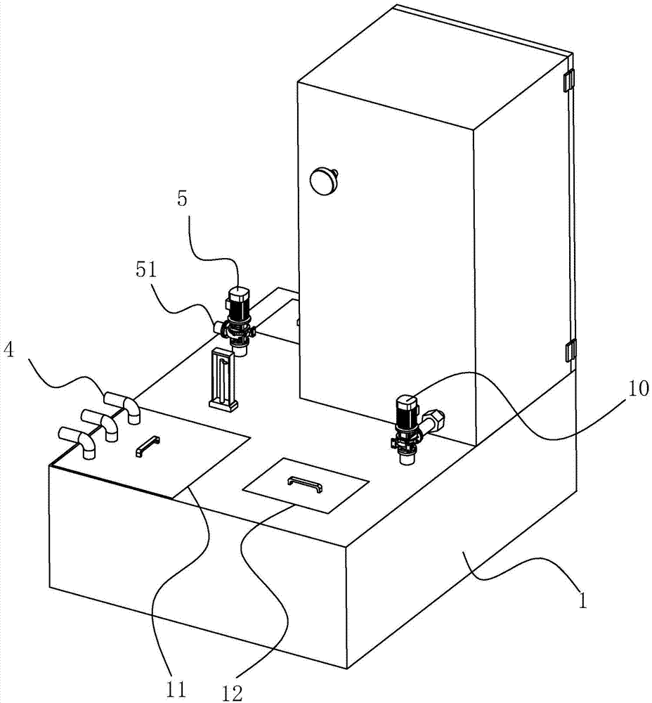 一种线切割机水箱水泵控制装置的制作方法