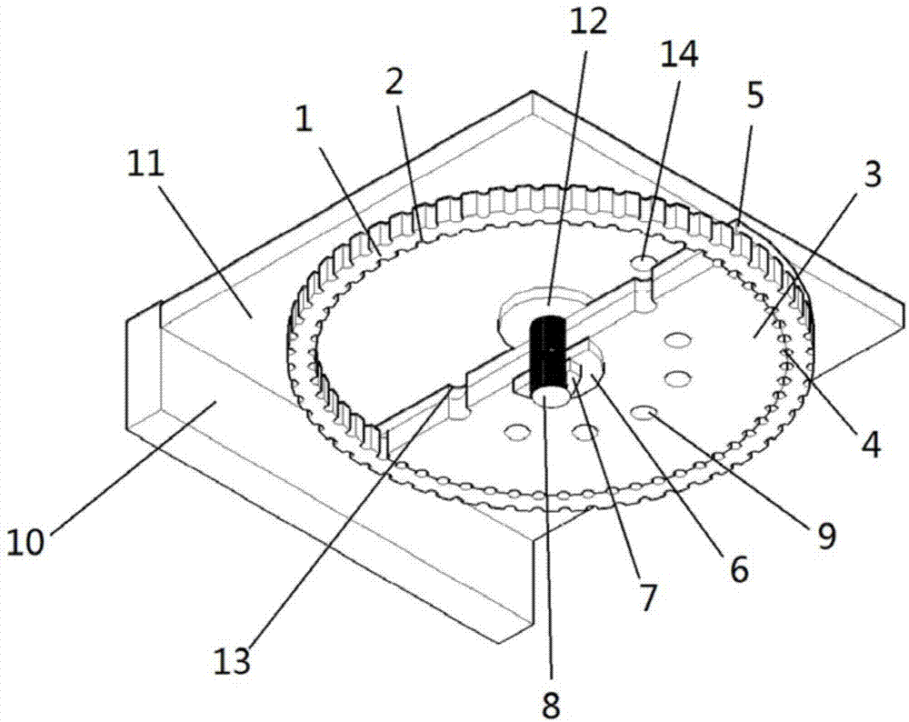 环形齿轮旋转定位治具的制作方法