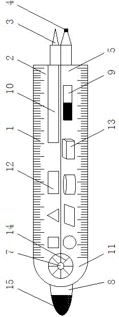 一种多功能直尺的制作方法