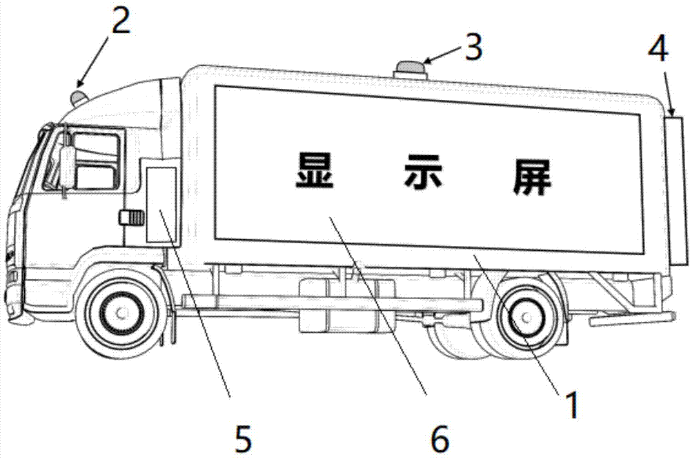 大中型货运车辆的车外路况实时显示装置的制作方法