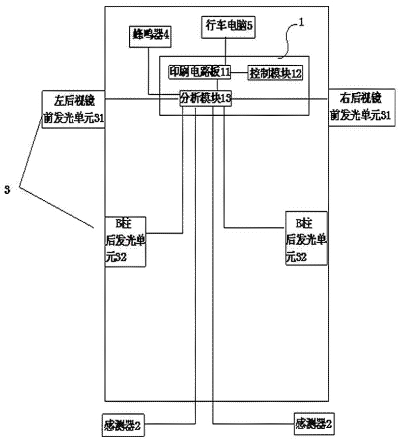 一种汽车开门智能警示装置的制作方法