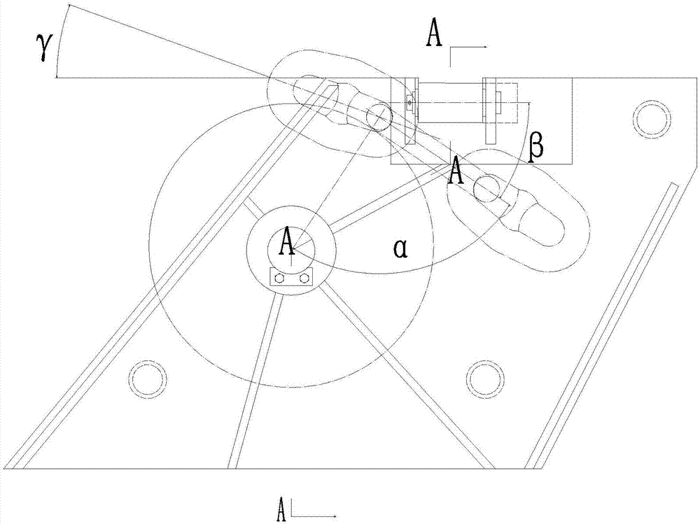 液压组合锚机用滚轮闸刀制链器的制作方法