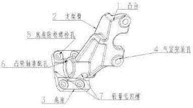 一种制动气室支架的制作方法