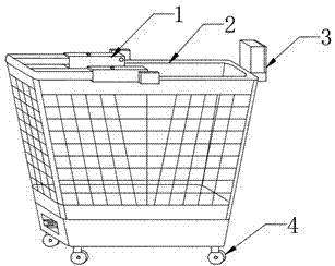一种无人超市专用购物篮的制作方法