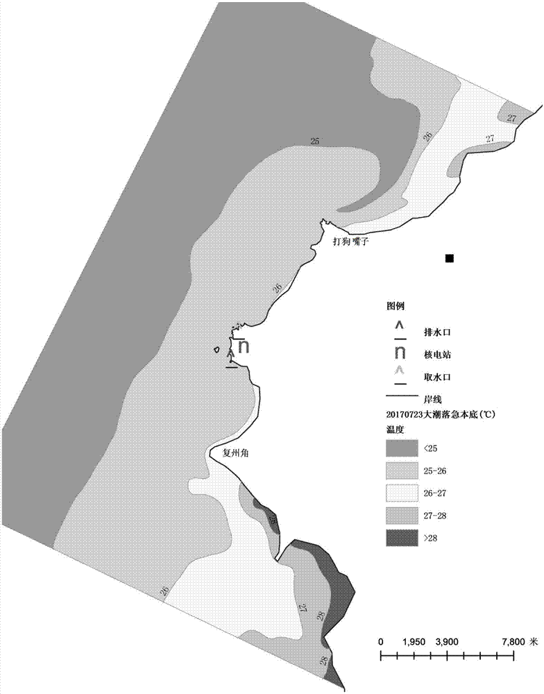 温排水原型观测水域本底水温计算方法、装置及存储介质与流程