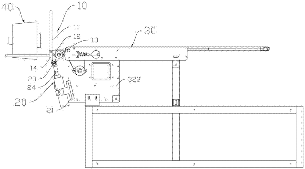 筒纱落纱接口装置的制作方法