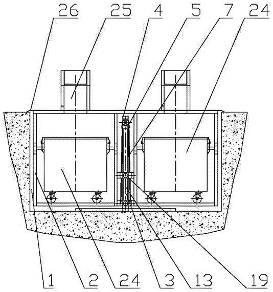提升机构中置型地埋式垃圾箱的制作方法