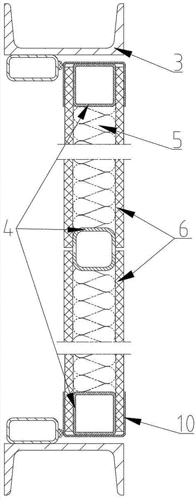 一种无拼缝结构铁路隧道防护门的制作方法