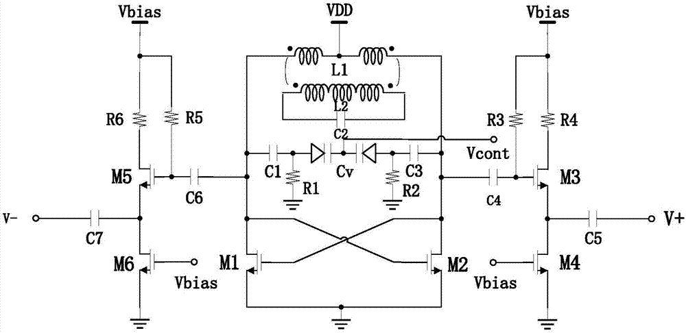 一种基于亚阈值技术的变压器耦合压控振荡器的制作方法