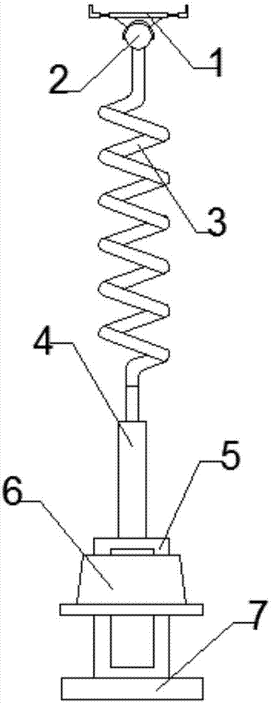 一种电子产品螺旋式弹性变形支架的制作方法
