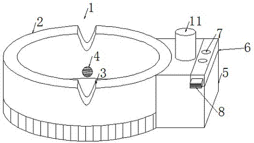 一种具有自动出水功能的烟灰缸的制作方法